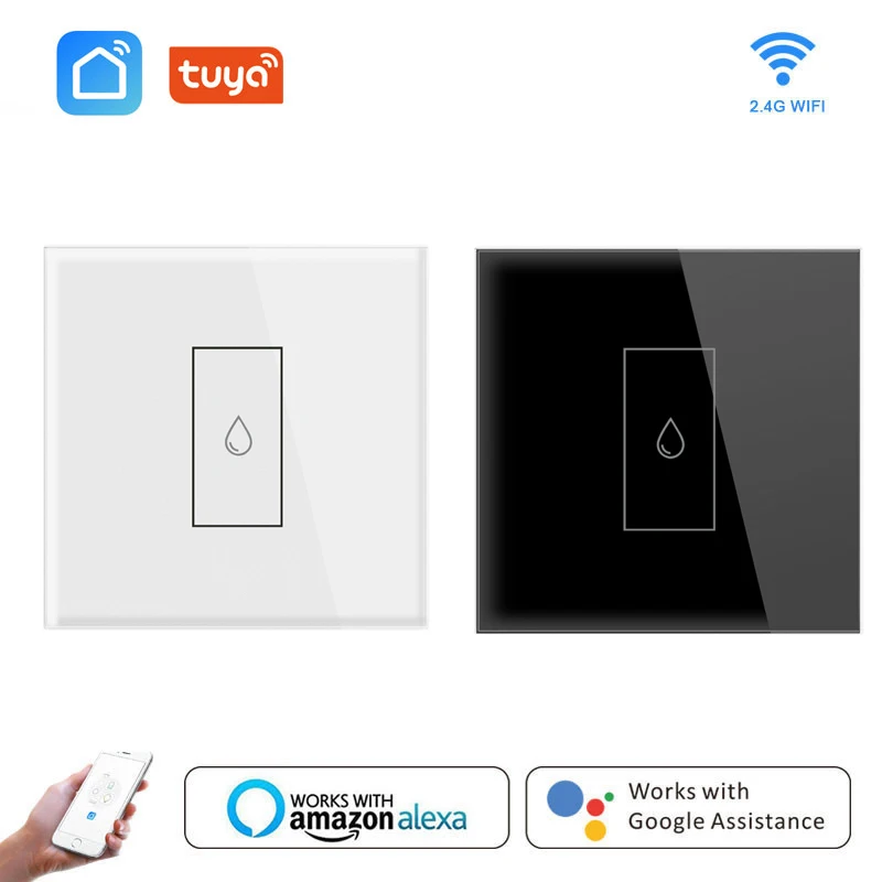 Tuya WiFi Touch Switch Water Heater Wall Smart Switch Universal For EU Smart Home Life Alexa Google Home App Remote Control
Tuya WiFi Touch Switch Water Heater Wall Smart Switch Universal For EU Smart Home Life Alexa Google Home App Remote Control