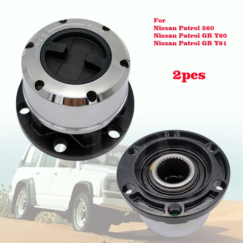 2 pieces Free Wheel Locking Hubs for NISSAN Patrol 260 GR Y60 GR Y61 TATA Sumo All, for FORD Maverick B021 AVM445
2 pieces Free Wheel Locking Hubs for NISSAN Patrol 260 GR Y60 GR Y61 TATA Sumo All, for FORD Maverick B021 AVM445