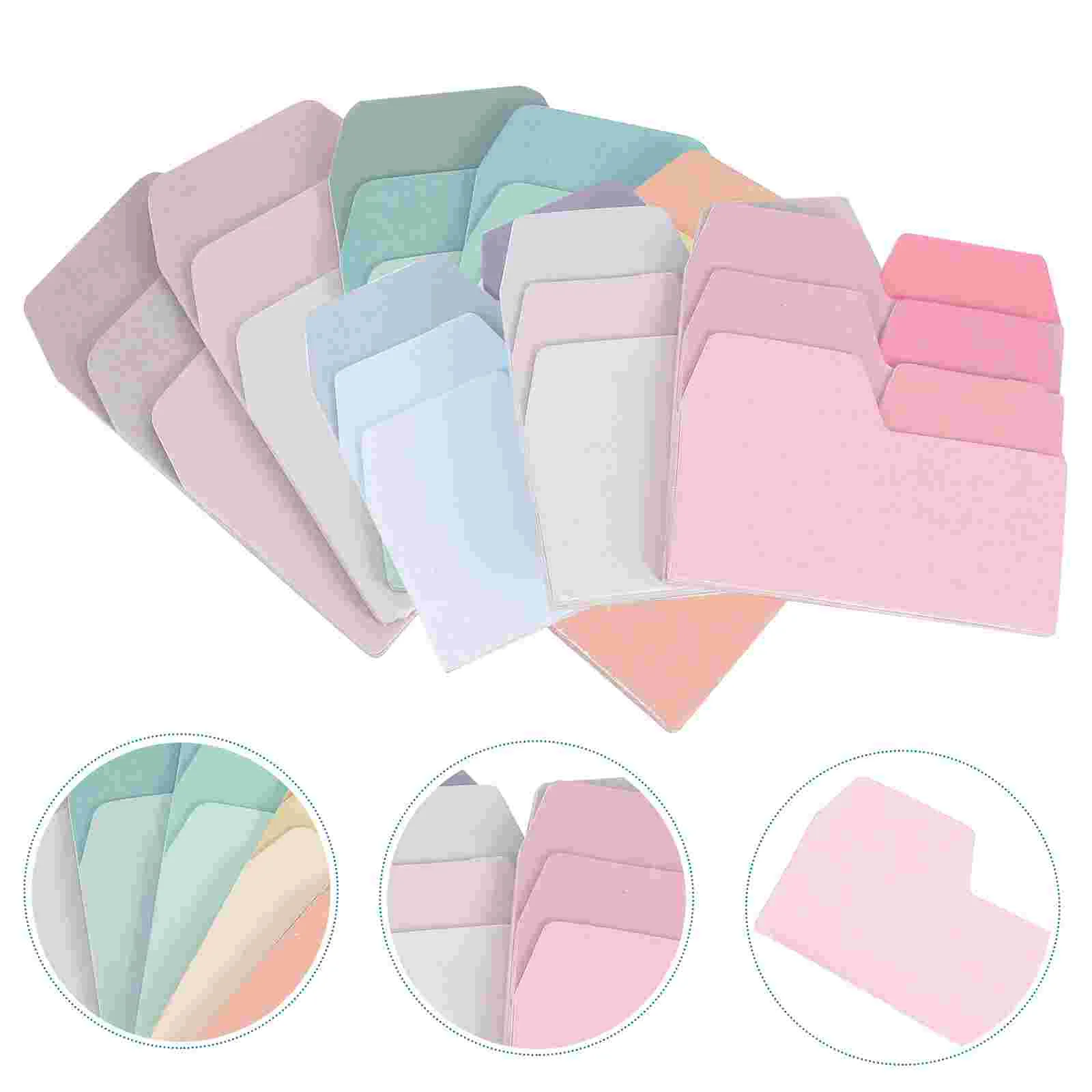 

6pcs Creative Gradient Memo Paper Stickers Decoration Stickers Colorful Index Sign Memo Notes (Mixed Pattern) Sticky