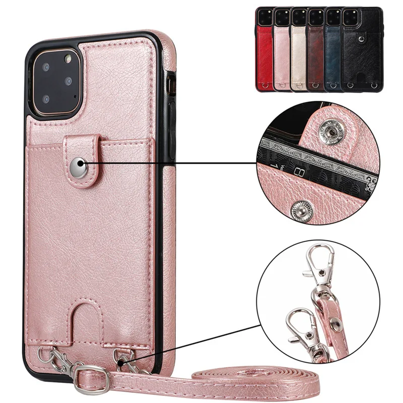 Fashion Lanyard Phone Case For iPhone 13 Pro Max 12 Mini 11 XS XR 7 8 Plus 6Plus SE2020 Card Slots Back Cover Soft Protect
Fashion Lanyard Phone Case For iPhone 13 Pro Max 12 Mini 11 XS XR 7 8 Plus 6Plus SE2020 Card Slots Back Cover Soft Protect