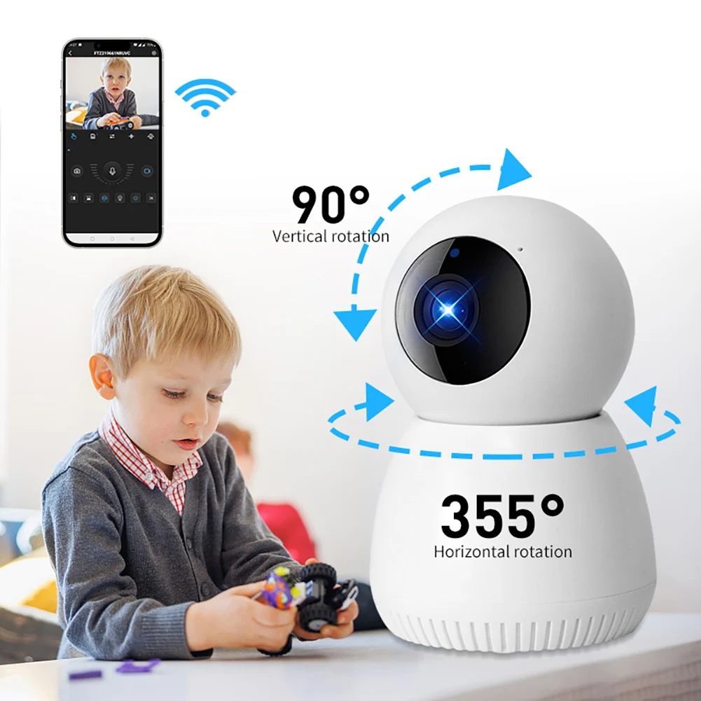 2MP 1080P PTZ Camera Two-way Audio 2.4G WiFi Wireless Security Camera Infrared Night Vision Motion Detection Baby Monitoring
2MP 1080P PTZ Camera Two-way Audio 2.4G WiFi Wireless Security Camera Infrared Night Vision Motion Detection Baby Monitoring