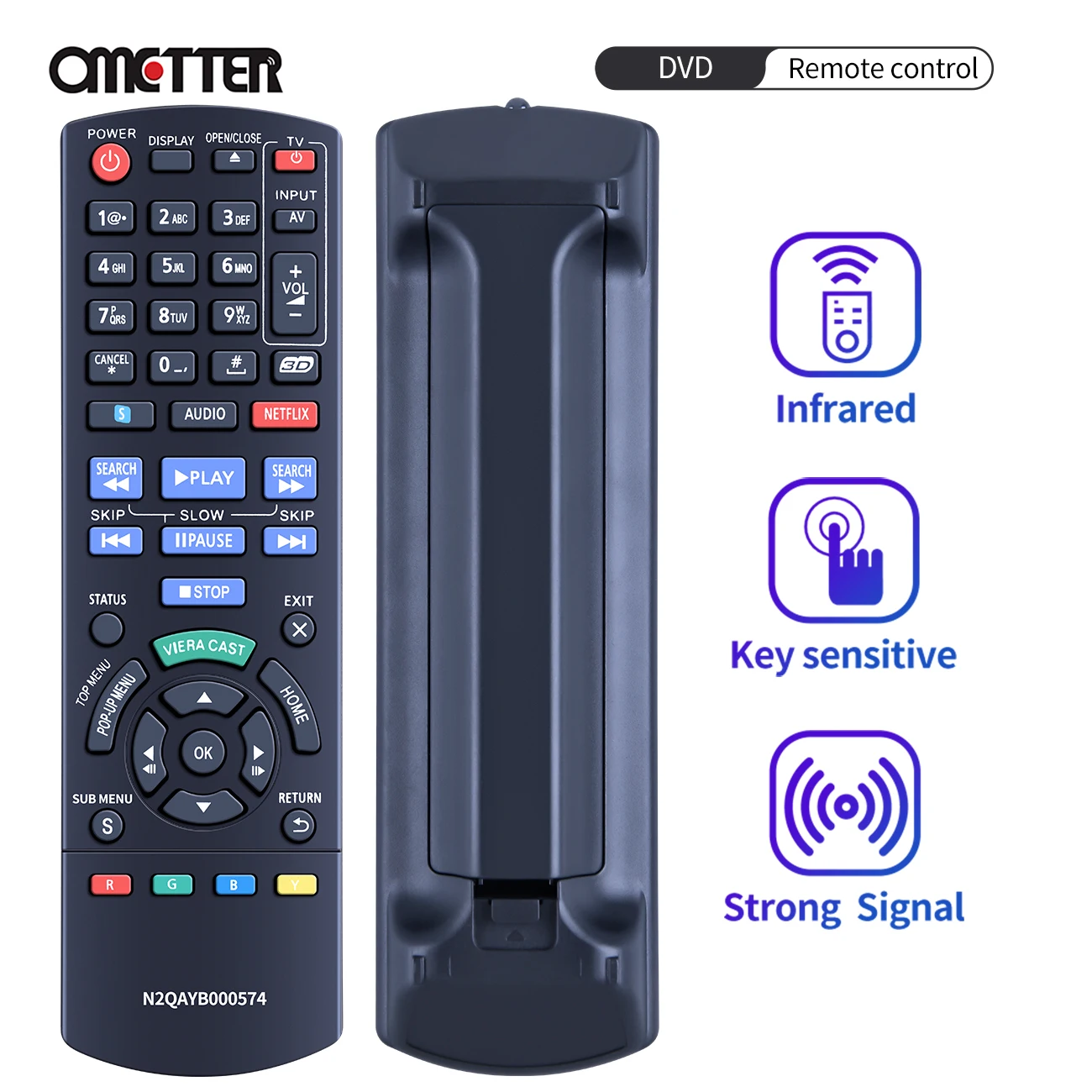 New N2QAYB000574 Remote Control Fit For Panasonic Blu-Ray Disc Player DMP-BDT310 DMPBDT210 DMPBDT110 DMPBDT215 DMP-BDT110
New N2QAYB000574 Remote Control Fit For Panasonic Blu-Ray Disc Player DMP-BDT310 DMPBDT210 DMPBDT110 DMPBDT215 DMP-BDT110