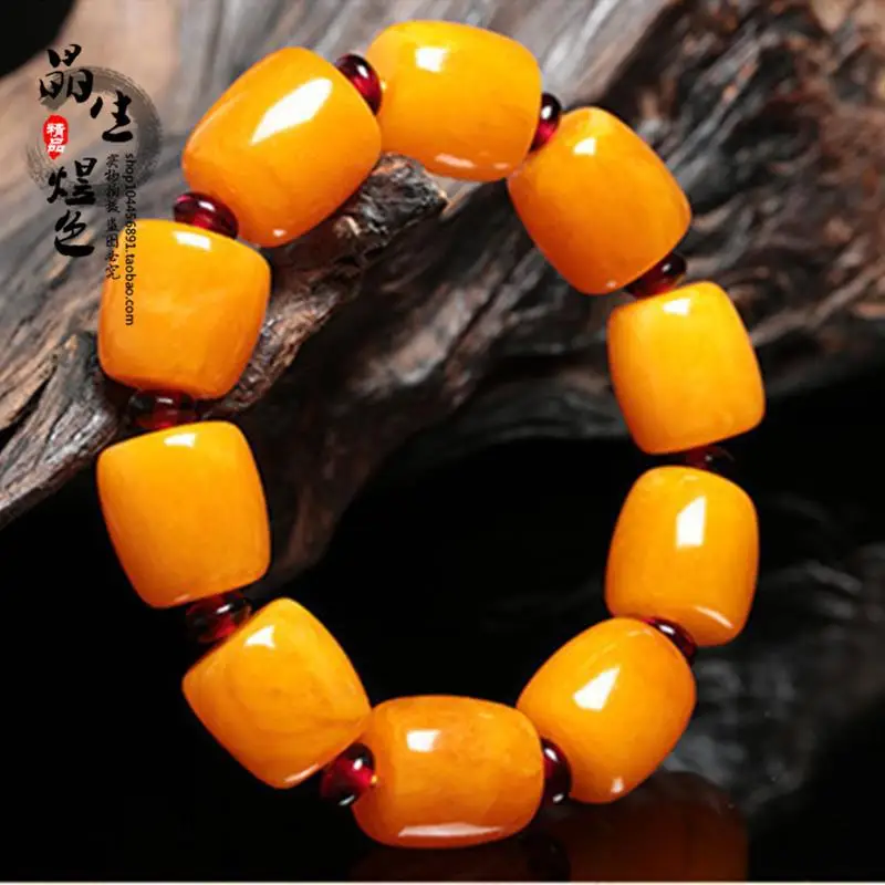 Натуральный мужской и женский золотой витой медовый неоптимизированный янтарный браслет 
Натуральный мужской и женский золотой витой медовый неоптимизированный янтарный браслет