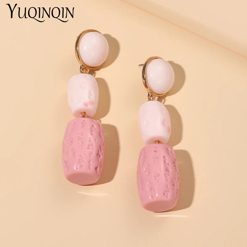 Vintage Resin Big Long Hanging Earrings for Women Korean Trendy Colorful New Drop Earings for Girls Acrylic Dangle Summer Gifts
Vintage Resin Big Long Hanging Earrings for Women Korean Trendy Colorful New Drop Earings for Girls Acrylic Dangle Summer Gifts