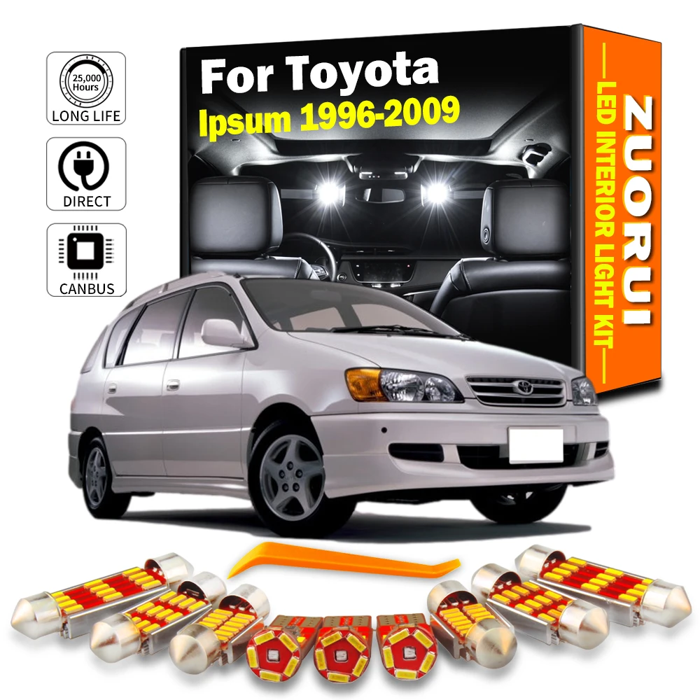 Автомобильные светодиодные купольсветильник лампы ZUORUI Canbus для интерьера автомобиля, для Toyota Ipsum 1996-2004 2005 2006 2007 2008 2009, автомобильные светодио...
Автомобильные светодиодные купольсветильник лампы ZUORUI Canbus для интерьера автомобиля, для Toyota Ipsum 1996-2004 2005 2006 2007 2008 2009, автомобильные светодио...