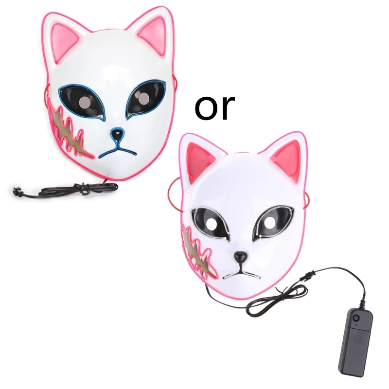 Unisex Funny LED Luminous Mask Halloween Flash Mask Japanese Anime COS Cosplay Ghost Blade Props Foxes Cat Face Mask
Unisex Funny LED Luminous Mask Halloween Flash Mask Japanese Anime COS Cosplay Ghost Blade Props Foxes Cat Face Mask