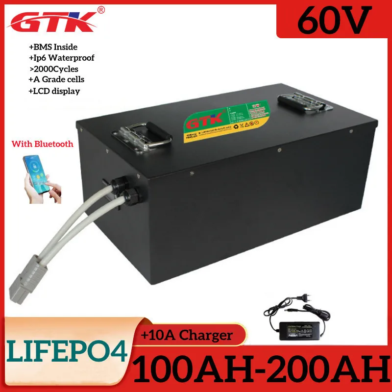 GTK 60В батарея BMS Lifepo4 200AH 100AH 130AH 160AH с Bluetooth для 10000W 12000W солнечной системы Троллинговый двигатель
GTK 60В батарея BMS Lifepo4 200AH 100AH 130AH 160AH с Bluetooth для 10000W 12000W солнечной системы Троллинговый двигатель