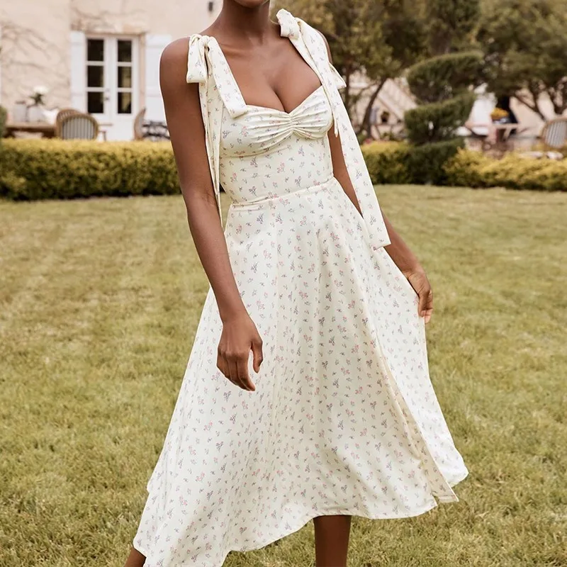 Boho Floral Print Sleeveless Strap Midi Cottagecore Dresses Beach Party Club Sexy Backless Elegant Split Dress Women Vestidos
Boho Floral Print Sleeveless Strap Midi Cottagecore Dresses Beach Party Club Sexy Backless Elegant Split Dress Women Vestidos