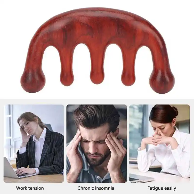 Массажная расческа для волос, 5 зубьев, из сандалового дерева
Массажная расческа для волос, 5 зубьев, из сандалового дерева