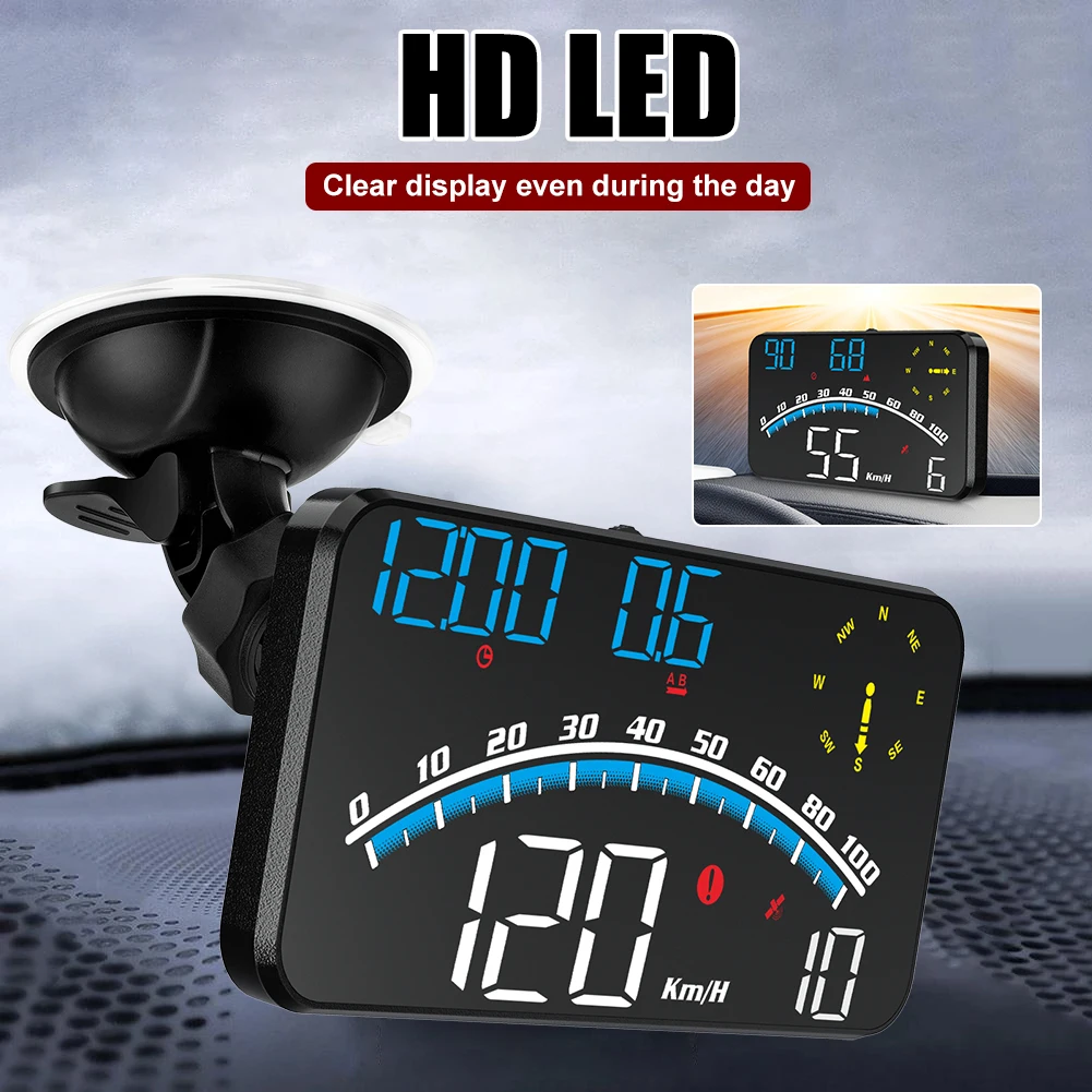 G10 Universal HUD GPS Head Up Display Speedometer Odometer LED Display Windscreen Projector with Overspeed Fatigue Driving Alarm
G10 Universal HUD GPS Head Up Display Speedometer Odometer LED Display Windscreen Projector with Overspeed Fatigue Driving Alarm