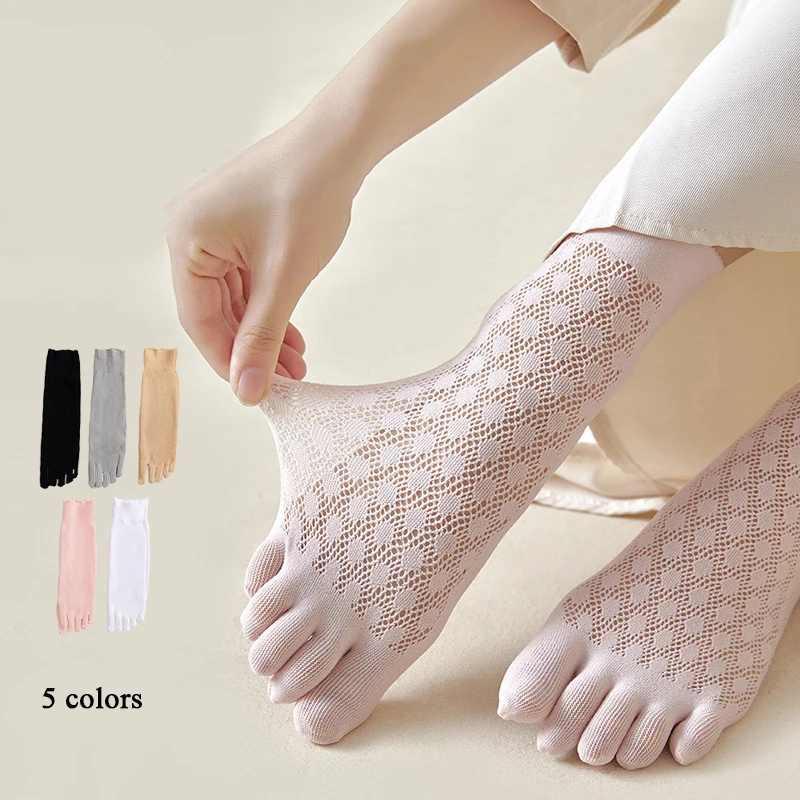 Summer Woman Girl Five Finger Socks Nylon Solid Breathable Soft Elastic Endurable Thin No Heel Silk Socks With Toes Hot Sell
Summer Woman Girl Five Finger Socks Nylon Solid Breathable Soft Elastic Endurable Thin No Heel Silk Socks With Toes Hot Sell