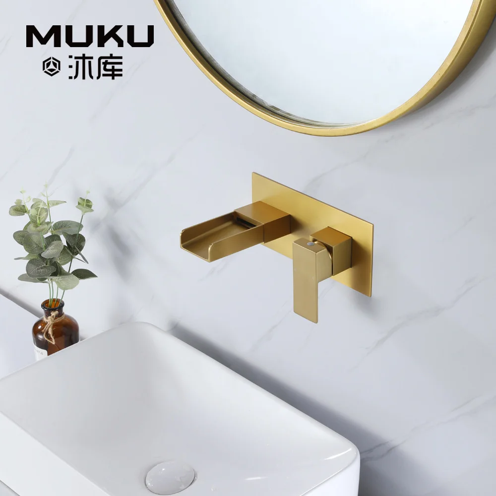 Скрытый матовый позолоченный настенный смеситель для раковины Muku, квадратный медный смеситель для холодной и горячей воды, смеситель для раковины
Скрытый матовый позолоченный настенный смеситель для раковины Muku, квадратный медный смеситель для холодной и горячей воды, смеситель для раковины