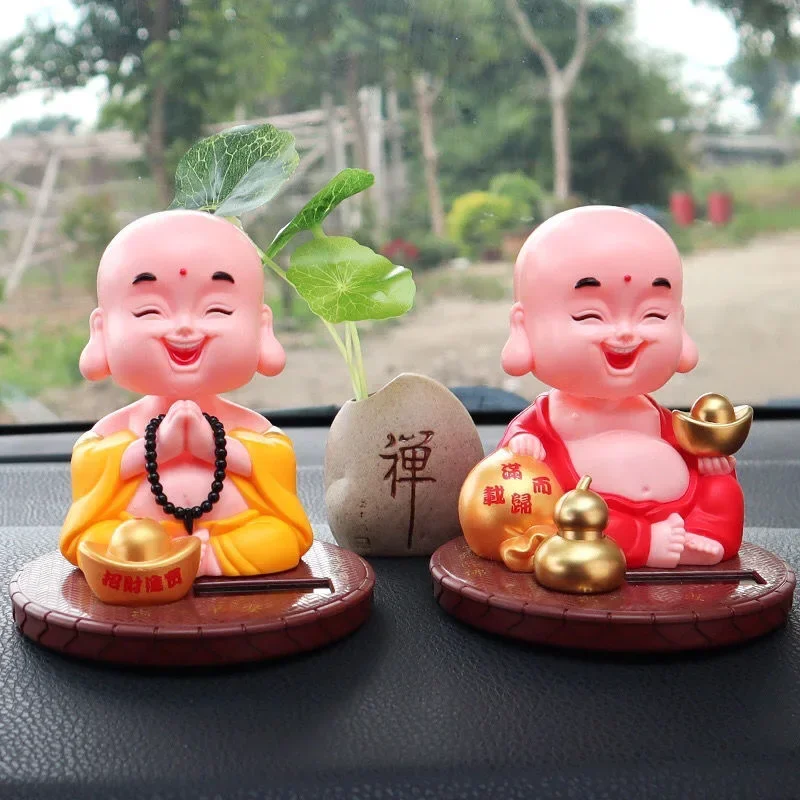 Cute Nod Buddha Solar Wealth Mascot Ornaments Home Room Decor Feng Shui Maitreya Buddha Monk Figurine Car Interior Decoration
Cute Nod Buddha Solar Wealth Mascot Ornaments Home Room Decor Feng Shui Maitreya Buddha Monk Figurine Car Interior Decoration