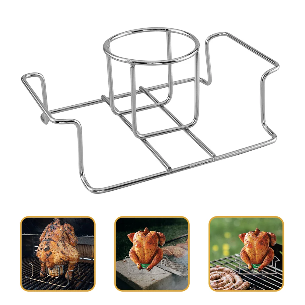 Chicken Rack Beer Can Roasting Stand Holder Turkey Roaster Bbq Grill Vertical Grilling Smoker Cooking Tray Wing Legstainless
Chicken Rack Beer Can Roasting Stand Holder Turkey Roaster Bbq Grill Vertical Grilling Smoker Cooking Tray Wing Legstainless