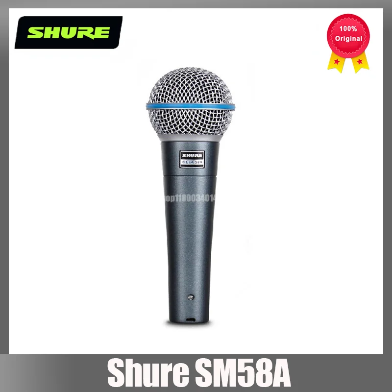 

Оригинальный динамический микрофон SHURE BETA 58A, проводной микрофон для вокального караоке, прямого эфира, для выступления на сцене