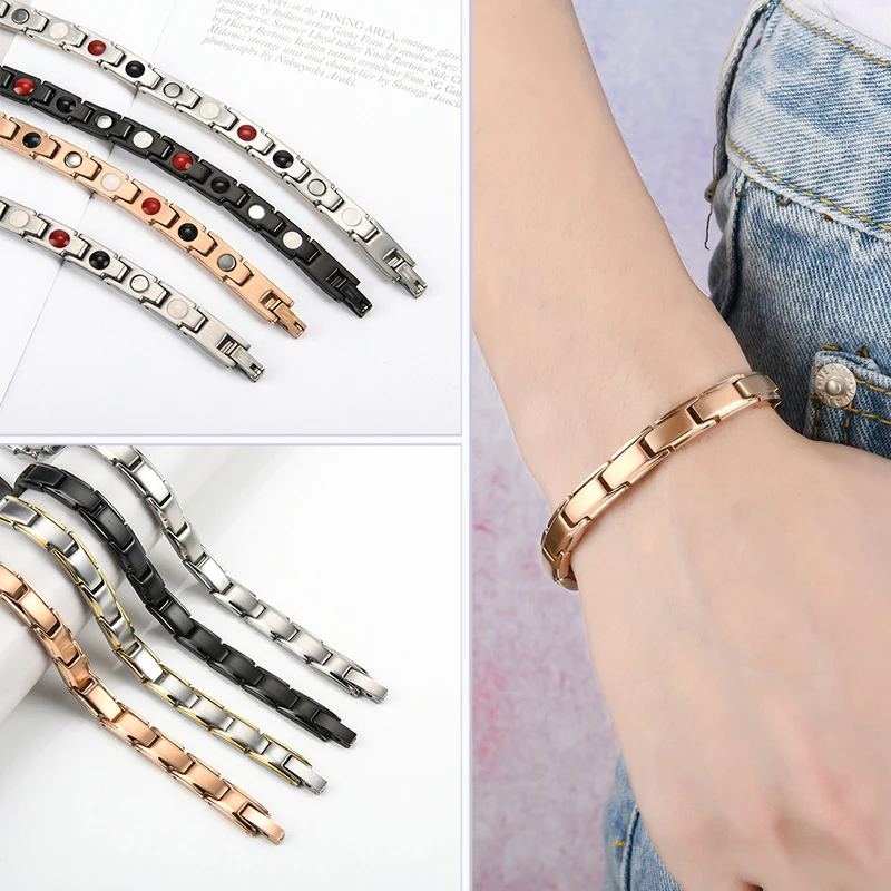 New Magnetic Therapy Stone Bracelets for Women Men Punk Adjustable Funtional Bracelet Relief Pain Bangle Jewelry Gifts Wholesale
New Magnetic Therapy Stone Bracelets for Women Men Punk Adjustable Funtional Bracelet Relief Pain Bangle Jewelry Gifts Wholesale