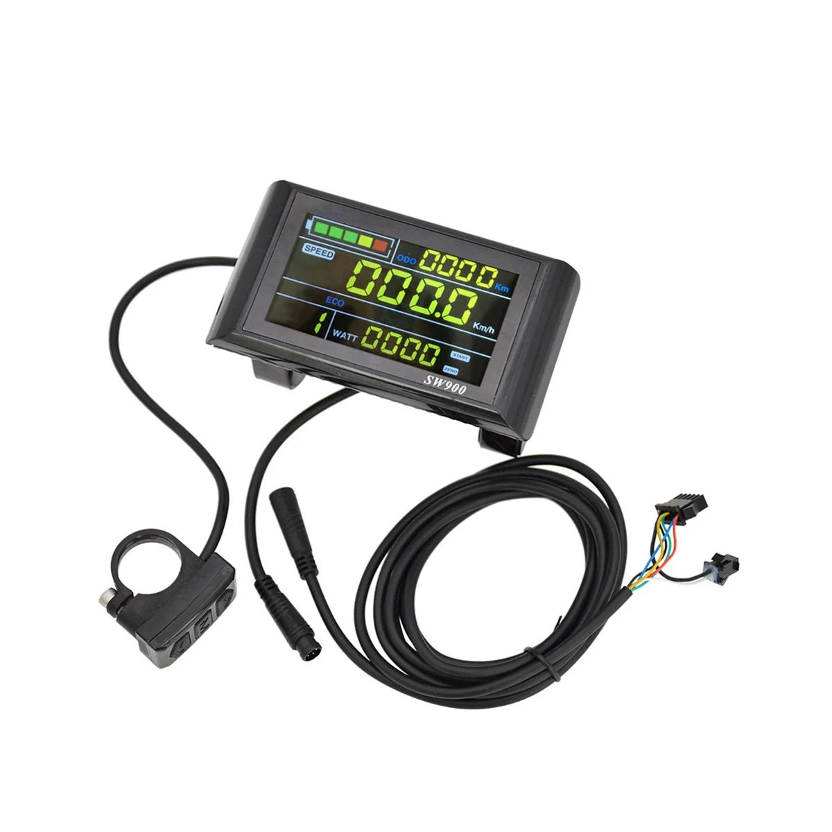 

Панель управления SW900 для электрического скутера, ЖК-дисплей, 5 контактов, индикация скорости и времени езды, 24/36/48/52/60 в