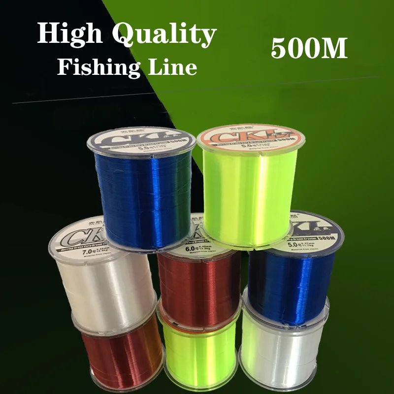 Fishing Supplies Fishing Line 500M Main Line Transparent Strong Pull Long Cast Rock Fishing Road Sub Sea Rod Nylon Fishing Line
Fishing Supplies Fishing Line 500M Main Line Transparent Strong Pull Long Cast Rock Fishing Road Sub Sea Rod Nylon Fishing Line