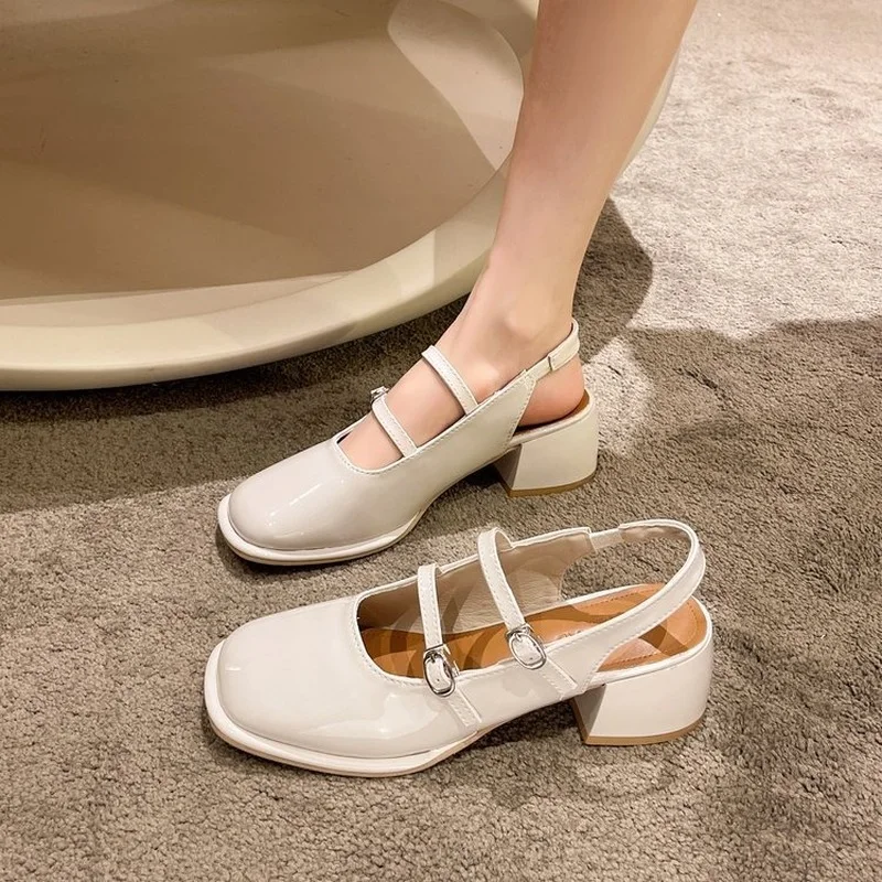 2022 Spring Summer New Vintage Temperament Square Shoes Women Thick Heel Patent Leather Mary Jane Sandals Single Shoes Women
2022 Spring Summer New Vintage Temperament Square Shoes Women Thick Heel Patent Leather Mary Jane Sandals Single Shoes Women