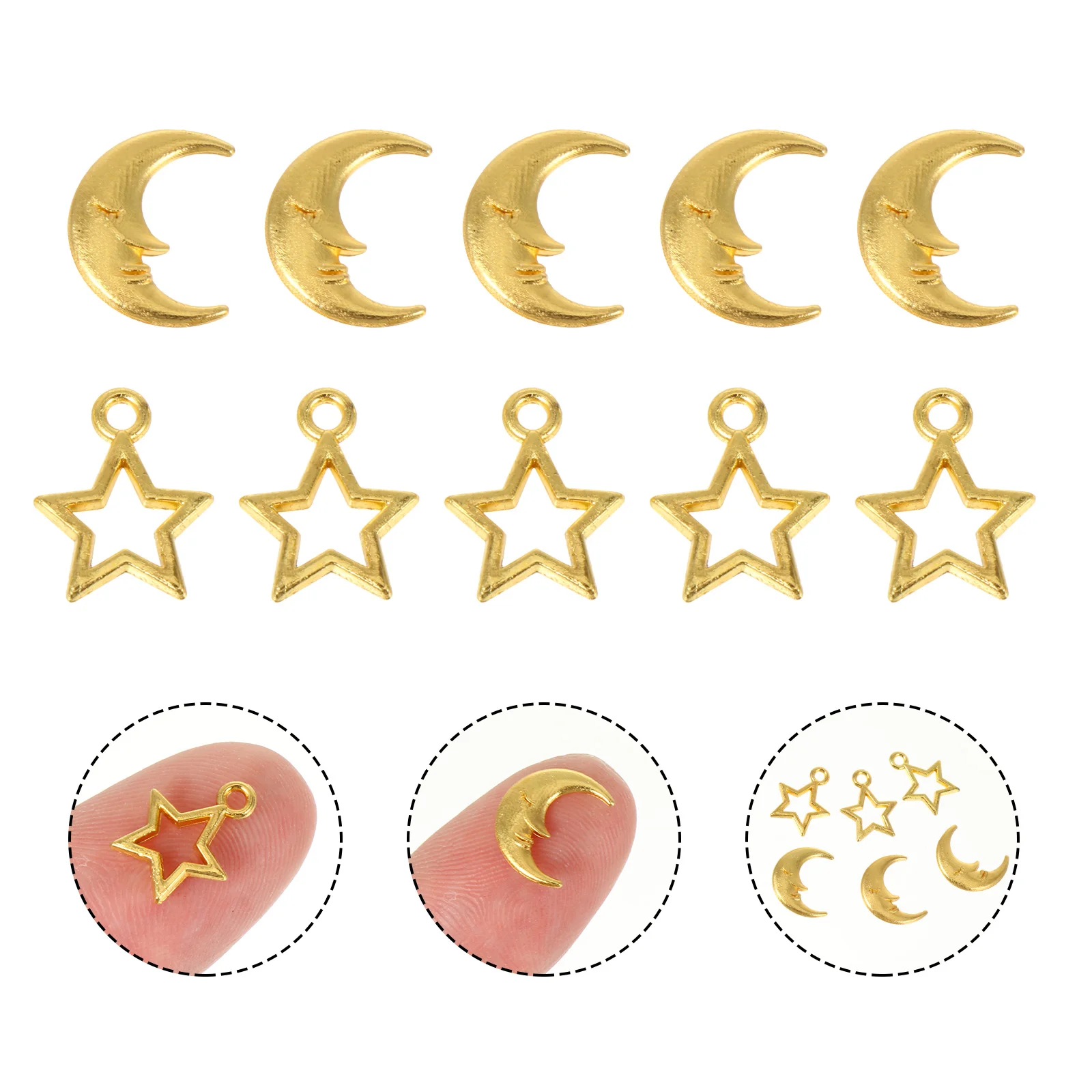 48pcs Exquisite Pretty Chic Pendants Star Moon Charms Hanging Decorations Metal Charms for DIY
48pcs Exquisite Pretty Chic Pendants Star Moon Charms Hanging Decorations Metal Charms for DIY