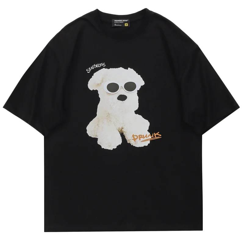 2022 Harajuku Streetwear Men T Shirt Letter Dog Print T Shirts Hip Hop Oversized Summer Korean Casual Short Sleeve Tops Tees
2022 Harajuku Streetwear Men T Shirt Letter Dog Print T Shirts Hip Hop Oversized Summer Korean Casual Short Sleeve Tops Tees