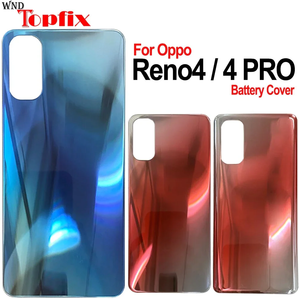 

New For Oppo Reno4 Pro Back Battery Cover Door Housing Case Rear Glass Repair Parts For Oppo Reno 4 Battery Cover