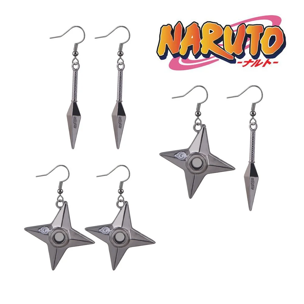 Naruto Anime Earrings Shuriken Weapon Konoha Black Japan Ninja Cosplay Itachi Anime Cool Statement Gothic Jewelry Christmas Gift
Naruto Anime Earrings Shuriken Weapon Konoha Black Japan Ninja Cosplay Itachi Anime Cool Statement Gothic Jewelry Christmas Gift