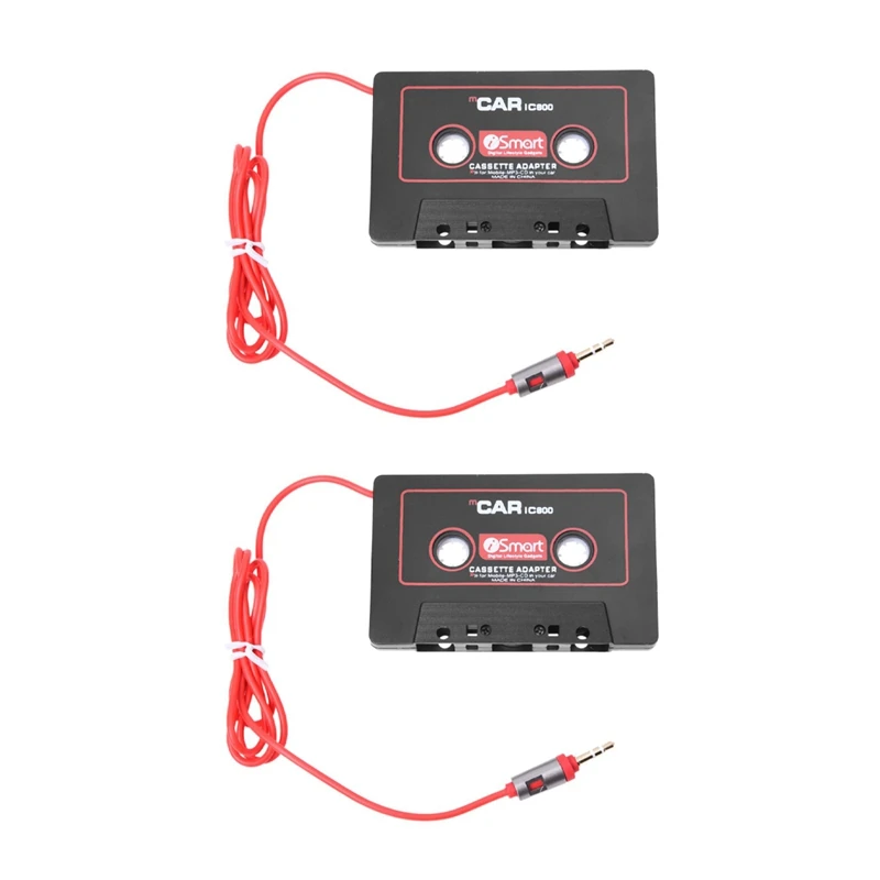 2X Car Audio Systems Car Stereo Cassette Tape Adapter For Mobile Phone MP3 AUX CD Player 3.5Mm Jack (Color: Black) 
2X Car Audio Systems Car Stereo Cassette Tape Adapter For Mobile Phone MP3 AUX CD Player 3.5Mm Jack (Color: Black)