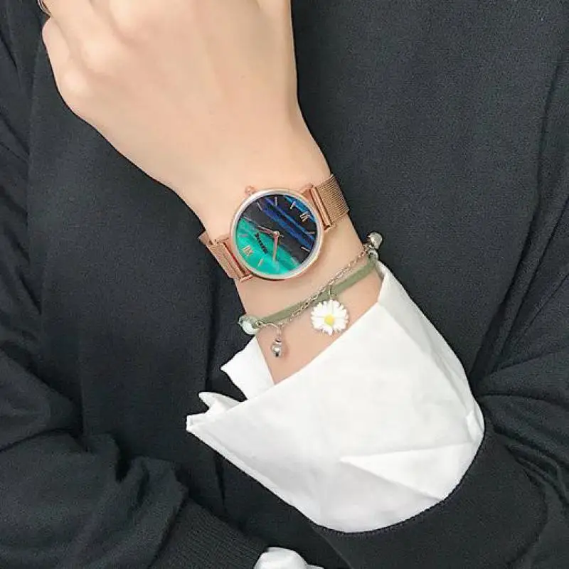 Fashion Luxury Rose Gold Dial Watch for Women Stainless Belt Bangle Bracelet Fashionable Waterproof Watches Clock
Fashion Luxury Rose Gold Dial Watch for Women Stainless Belt Bangle Bracelet Fashionable Waterproof Watches Clock