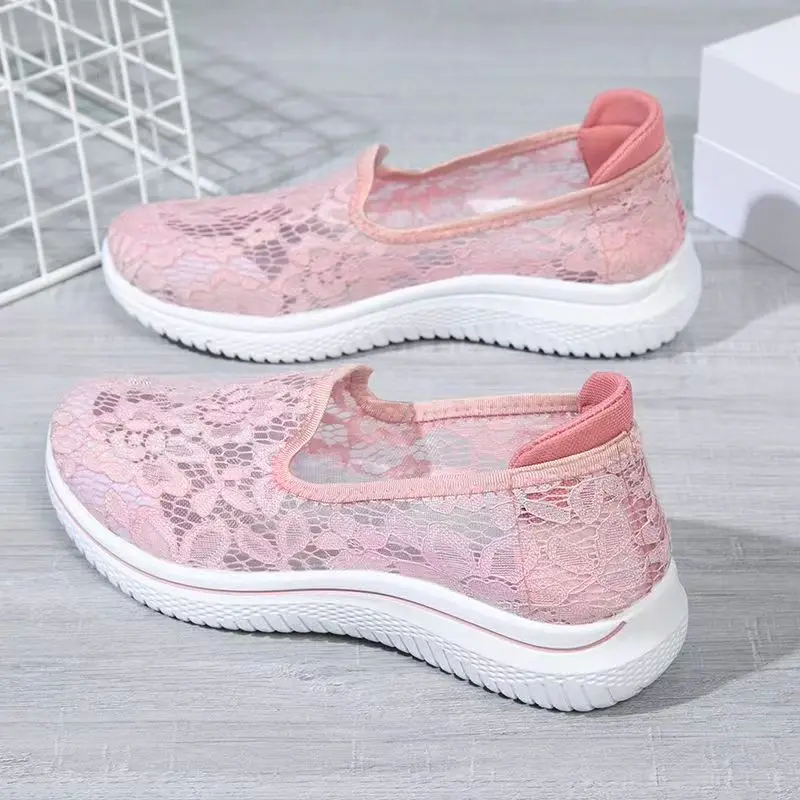 Woman's Summer Lace Hollow Out Casual Sports Shoes Soft Bottom Non Slip Breathable Light Casual Running Shoes Mom's Walking Shoe
Woman's Summer Lace Hollow Out Casual Sports Shoes Soft Bottom Non Slip Breathable Light Casual Running Shoes Mom's Walking Shoe