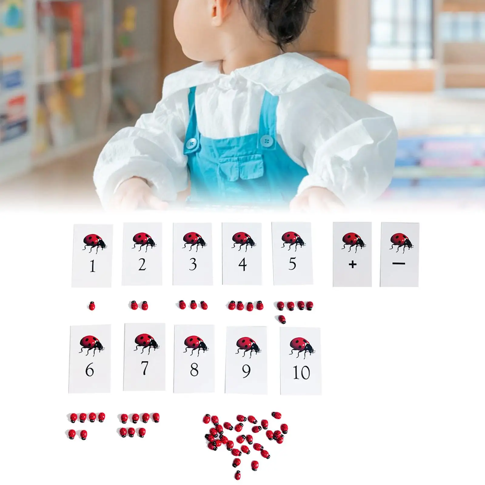 Montessori Ladybug Number Math Toys Develop Fine Motor Skills Learning Education Toy for Kids
Montessori Ladybug Number Math Toys Develop Fine Motor Skills Learning Education Toy for Kids