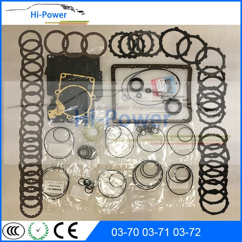 Auto Transmission Clutch Overhaul Kit Friction Gasket For AISIN WARNER 03-70 03-71 03-72 2WD 4WD FOR VOLVO MITSUBISHI Car Parts
Auto Transmission Clutch Overhaul Kit Friction Gasket For AISIN WARNER 03-70 03-71 03-72 2WD 4WD FOR VOLVO MITSUBISHI Car Parts