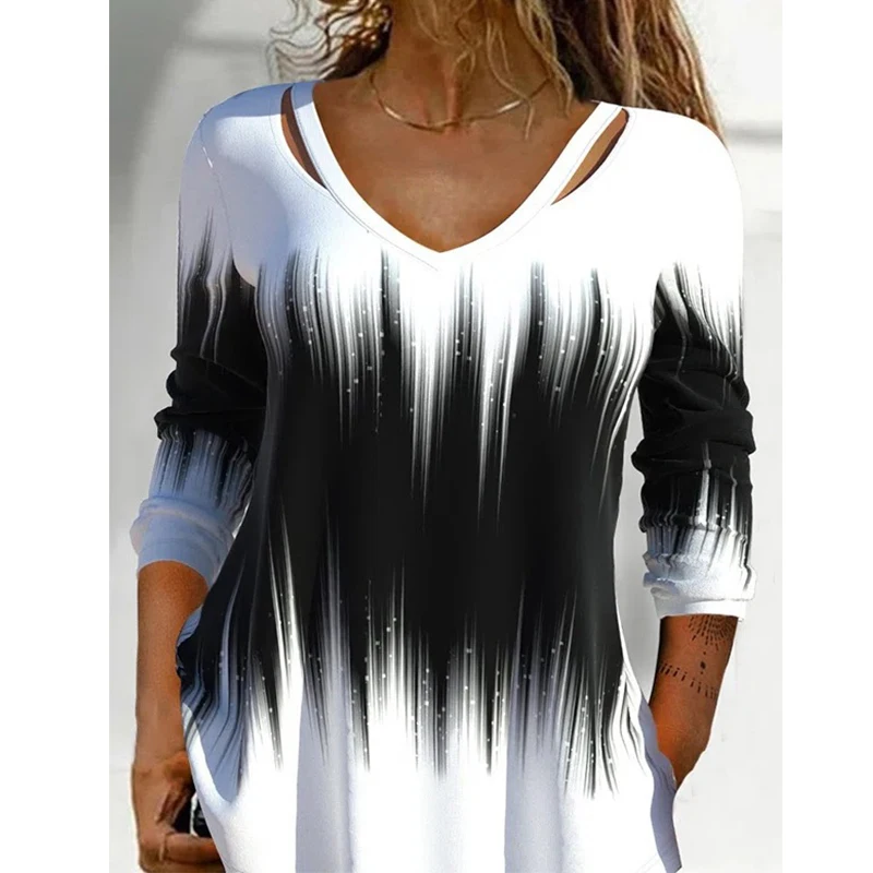 Fashion Women Print Shirts Hole Vintage Summer Tees Blouse Top Loose Casual Long Sleeve Tops
Fashion Women Print Shirts Hole Vintage Summer Tees Blouse Top Loose Casual Long Sleeve Tops