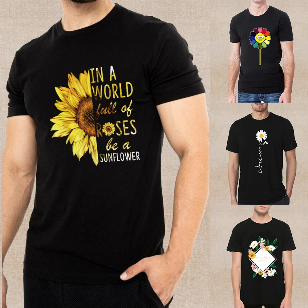 T-shirt Summer Fashion Men Short-Sleeved Daisy Pattern T-shirt Casual Men Pullover Top Male Breathable O-neck Short Sleeve S-5XL
T-shirt Summer Fashion Men Short-Sleeved Daisy Pattern T-shirt Casual Men Pullover Top Male Breathable O-neck Short Sleeve S-5XL