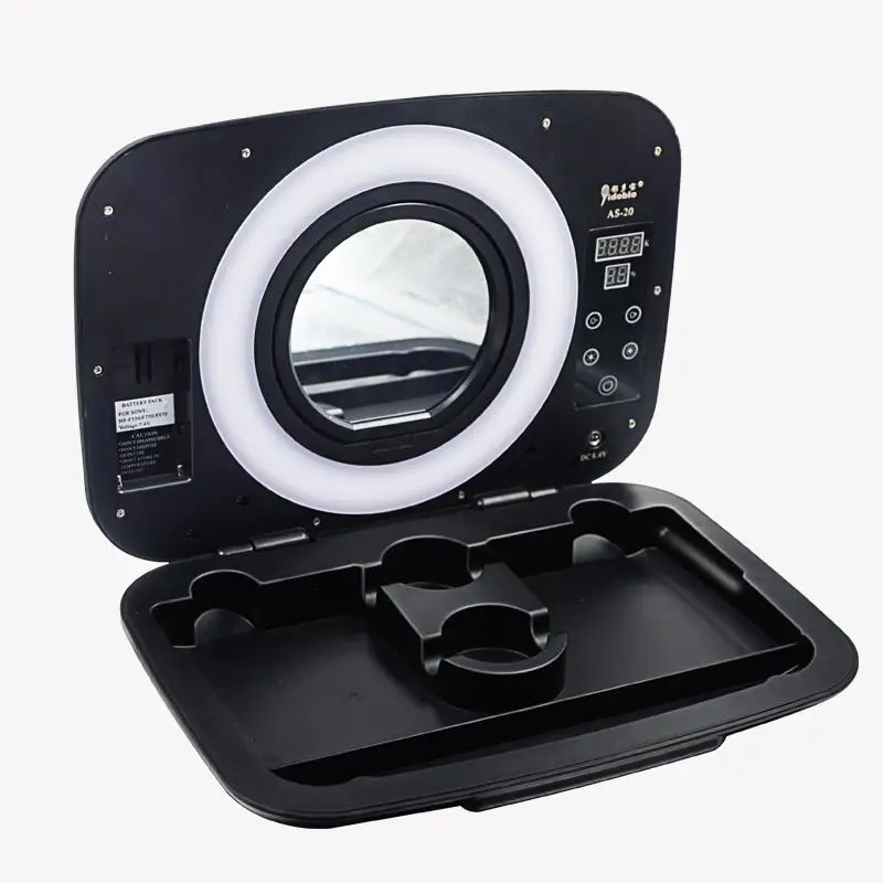 Yidoblo AS-20 Make-up Box with Handbag Dimmable Ring Lamp 2800-9900K Bio-color Ring Light Box Touch Screen Make Up Lamp
Yidoblo AS-20 Make-up Box with Handbag Dimmable Ring Lamp 2800-9900K Bio-color Ring Light Box Touch Screen Make Up Lamp
