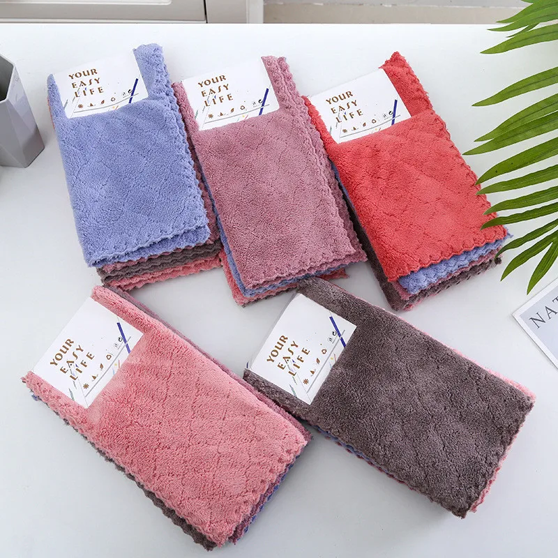 4Pcs/Pack 30x30cm Coral Velvet Square Towel Soft Absorbent Home Kitchen Cleaning Tool Rag Dishcloth Scouring Pad
4Pcs/Pack 30x30cm Coral Velvet Square Towel Soft Absorbent Home Kitchen Cleaning Tool Rag Dishcloth Scouring Pad