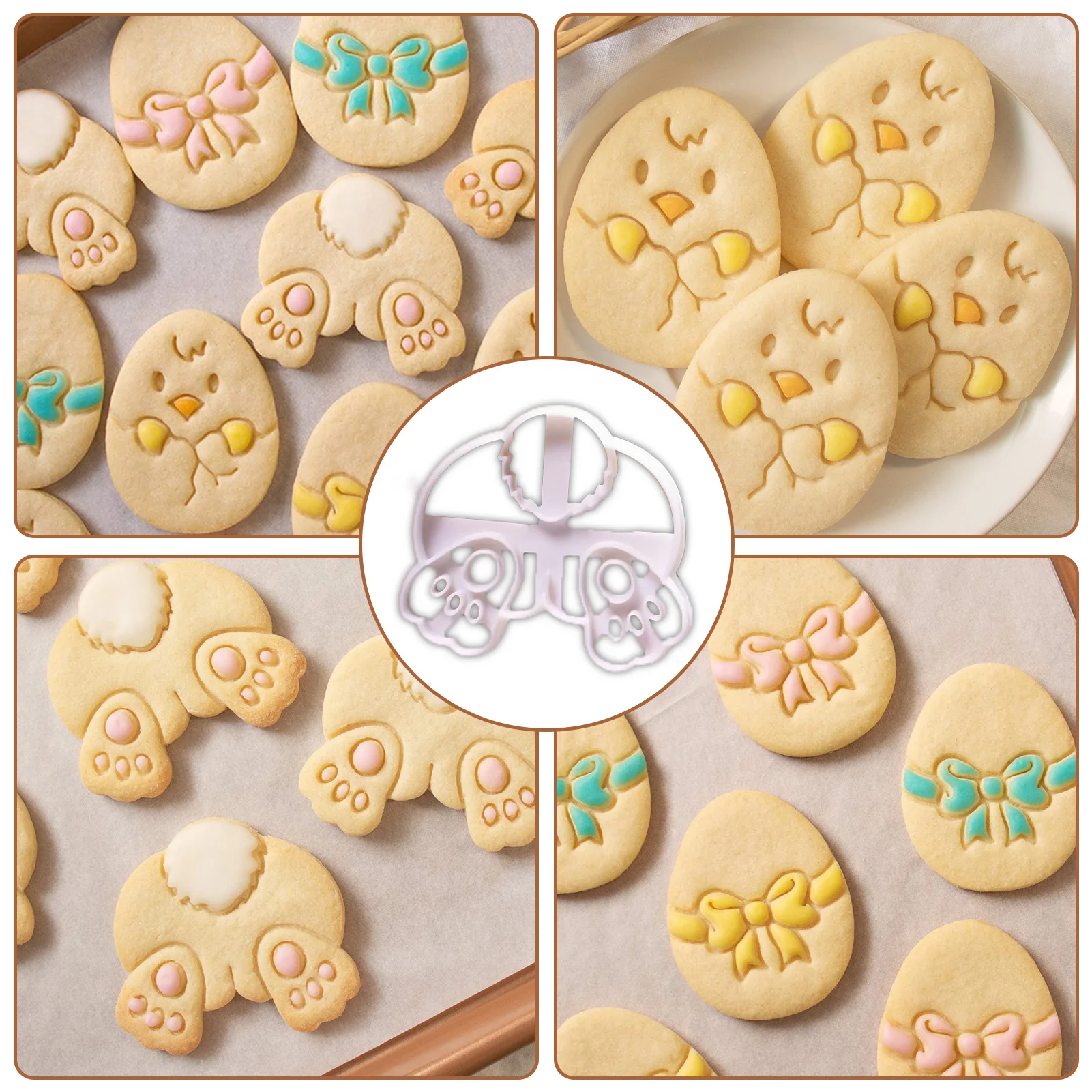 3Pcs/Set Cartoon Easter Egg Cookie Embosser Mold Bunny Chick Shaped Fondant Icing Biscuit Cutting Die Baking Cake Decoating Tool
3Pcs/Set Cartoon Easter Egg Cookie Embosser Mold Bunny Chick Shaped Fondant Icing Biscuit Cutting Die Baking Cake Decoating Tool