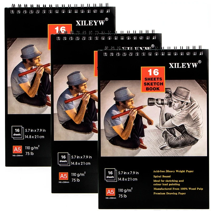 A5 Thickened Sketchbook 110g Coil Drawing Book Color Lead Professional Outing Sketching Diary Memo Note Office School
A5 Thickened Sketchbook 110g Coil Drawing Book Color Lead Professional Outing Sketching Diary Memo Note Office School