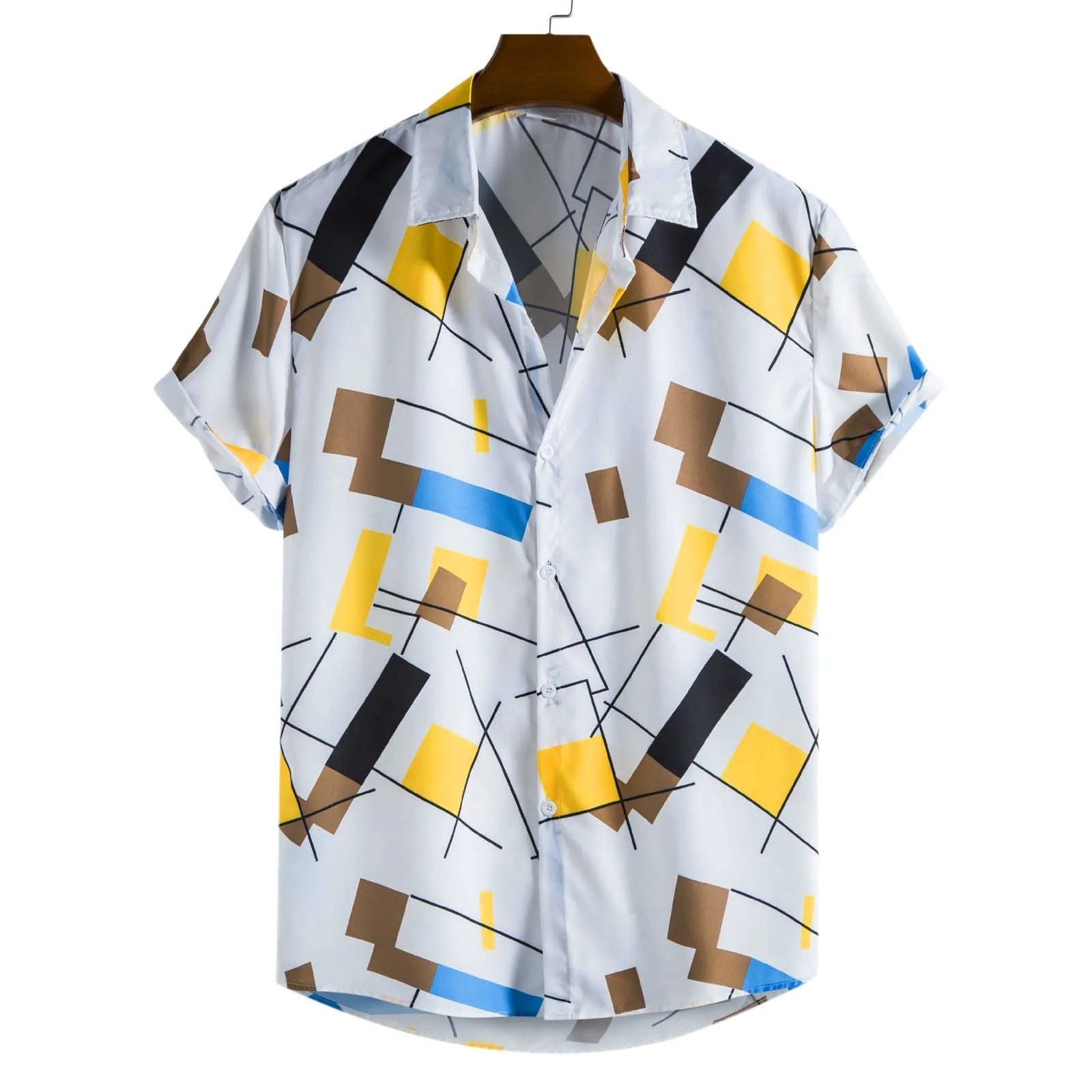 Men Casual Fashion Top Shirt Button Down Printed Tops Shirt Casual Summer Short Sleeve social dress shirts Vintage Elegant
Men Casual Fashion Top Shirt Button Down Printed Tops Shirt Casual Summer Short Sleeve social dress shirts Vintage Elegant