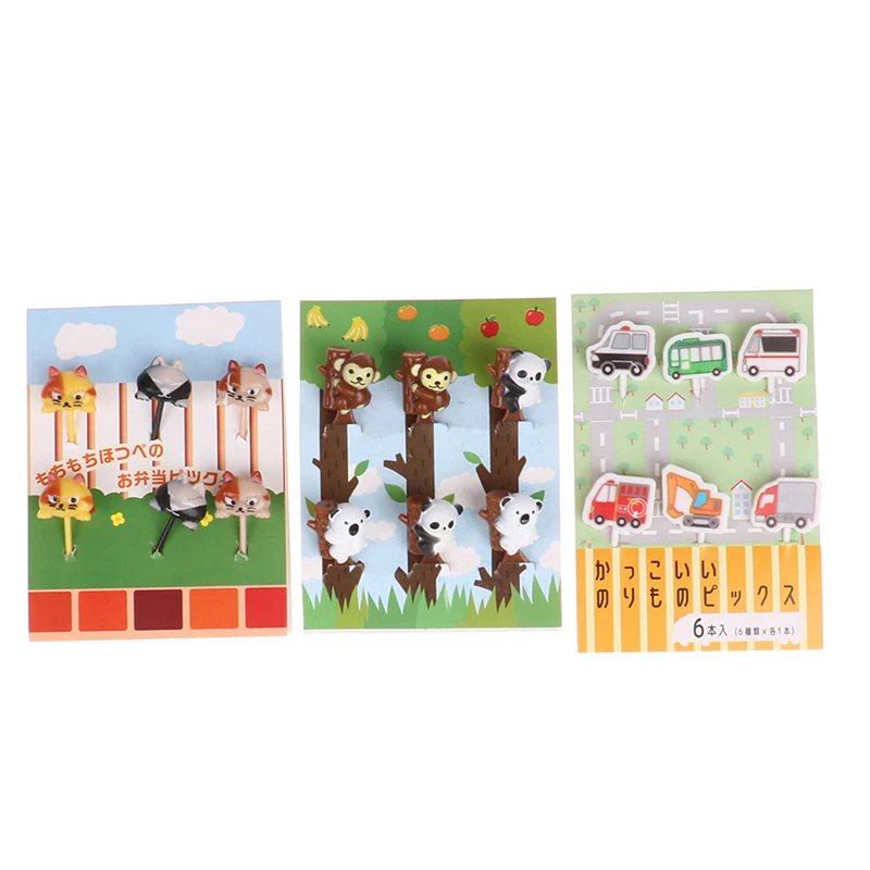 6pcs Food Fruit Fork Picks For Kids Cute Animals Bento Box Cake Little Forks Dessert Forks Toothpick For Cake Dessert Pastry
6pcs Food Fruit Fork Picks For Kids Cute Animals Bento Box Cake Little Forks Dessert Forks Toothpick For Cake Dessert Pastry