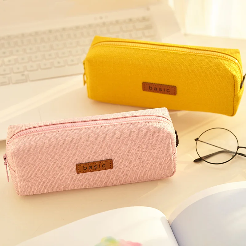 Creative Simple Square Pencil Bag Box Student Solid Cotton Hemp Pen Stationery Kawaii Pink Panther School Kit With a Code Cases
Creative Simple Square Pencil Bag Box Student Solid Cotton Hemp Pen Stationery Kawaii Pink Panther School Kit With a Code Cases