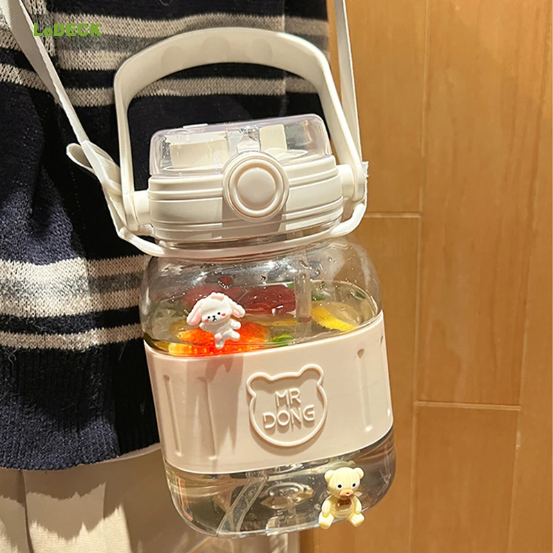 Portable Large Capacity Straw Mug Summer Outdoor Cup With Strap Sports Gym Drinking Tumbler 1.2L Water Bottle Cute Fitness Jugs
Portable Large Capacity Straw Mug Summer Outdoor Cup With Strap Sports Gym Drinking Tumbler 1.2L Water Bottle Cute Fitness Jugs
