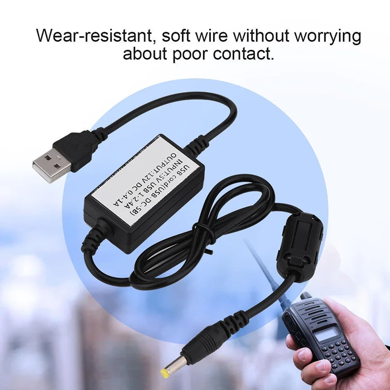 New USB-DC-5B USB Charger Battery Charging Cable For Yaesu VX5R/VX6R/VX7R/VX8R VX-5R VX-6R VX-7R VX-8R FT1DR FT2DR FT-817 Radio
New USB-DC-5B USB Charger Battery Charging Cable For Yaesu VX5R/VX6R/VX7R/VX8R VX-5R VX-6R VX-7R VX-8R FT1DR FT2DR FT-817 Radio