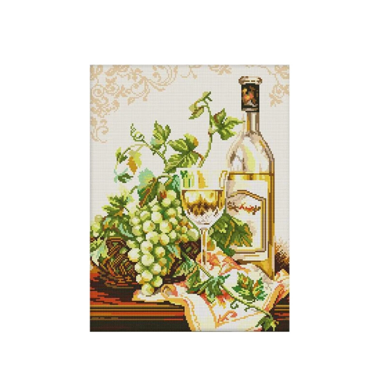 Embroidery Starter Kits Stamped Cross Stitch Kits Beginners For DIY Embroidery 11CT 3 Strands - Grapes And Wine
Embroidery Starter Kits Stamped Cross Stitch Kits Beginners For DIY Embroidery 11CT 3 Strands - Grapes And Wine