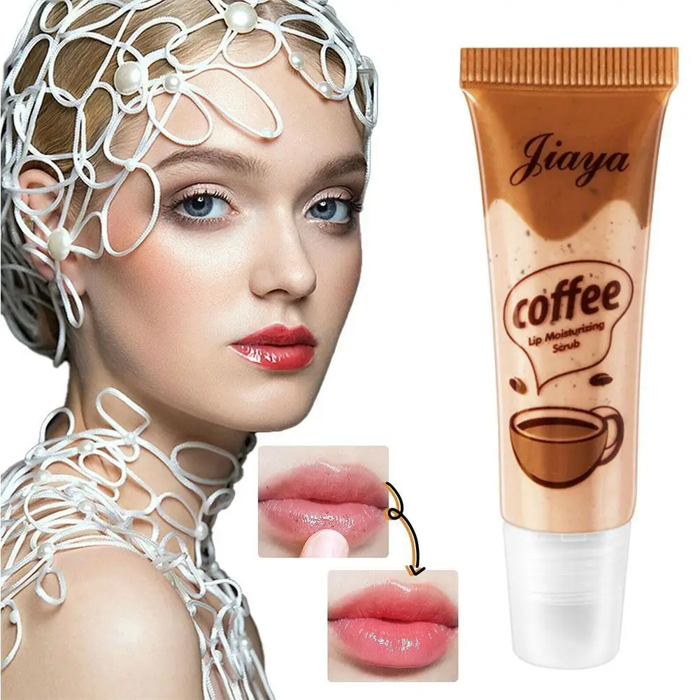

Lip Scrub Exfoliate Moisturizing Plumper Soothing Coffee Lip Balm For Men And Women Daily Use