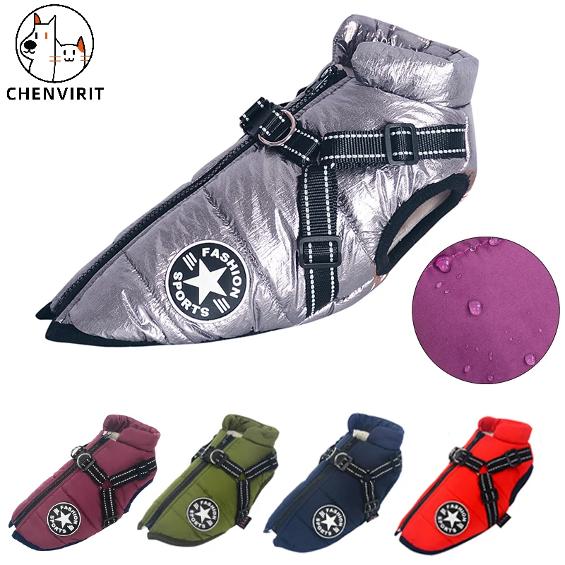 Large Pet Dog Jacket With Harness Winter Warm Dog Clothes For Labrador Waterproof Big Dog Coat Chihuahua French Bulldog Outfits
Large Pet Dog Jacket With Harness Winter Warm Dog Clothes For Labrador Waterproof Big Dog Coat Chihuahua French Bulldog Outfits