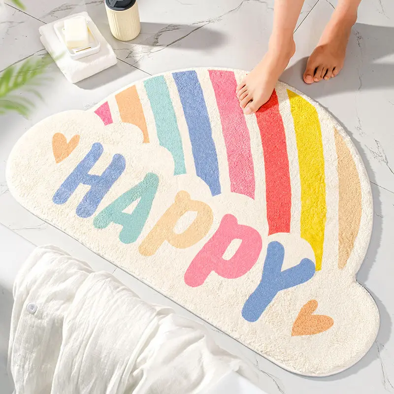 Cartoon Rainbow Bath Mat Soft Super Absorbent Bathroom Mats Non-Slip Kids Room Cute Decoration Doormat Kitchen Floor Rugs Bear
Cartoon Rainbow Bath Mat Soft Super Absorbent Bathroom Mats Non-Slip Kids Room Cute Decoration Doormat Kitchen Floor Rugs Bear