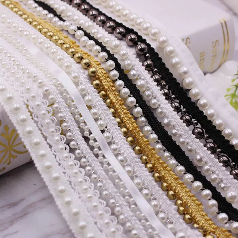 1yard/lot Vintage White/Black Beaded Lace Trim Tape Fabric Ribbon DIY Collar Sewing Garment Headdress Materials Sewing Craft
1yard/lot Vintage White/Black Beaded Lace Trim Tape Fabric Ribbon DIY Collar Sewing Garment Headdress Materials Sewing Craft