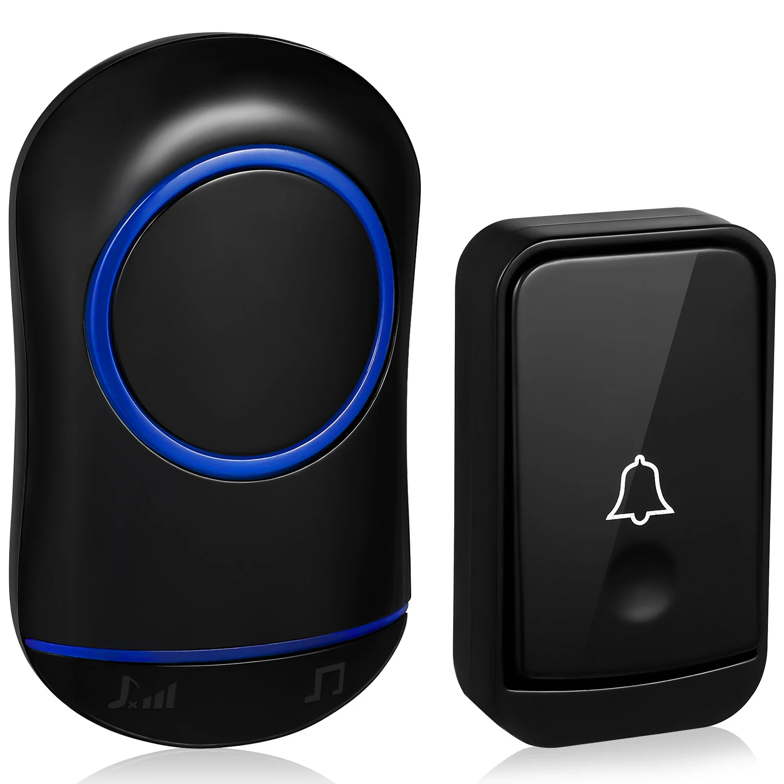 Wireless Doorbell with Chimes and Music Easy Install Adjustable Volume Modern Doorbell Transmitter with Receiver for Home
Wireless Doorbell with Chimes and Music Easy Install Adjustable Volume Modern Doorbell Transmitter with Receiver for Home