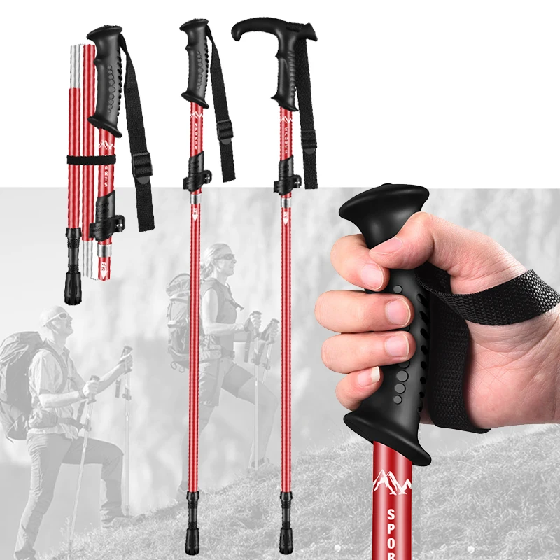 2Pcs Hiking Walking Sticks Aluminum Alloy Trekking Pole Ultralight Camping Hiking Foldable Nordic Walking Pole Telescopic Crutch
2Pcs Hiking Walking Sticks Aluminum Alloy Trekking Pole Ultralight Camping Hiking Foldable Nordic Walking Pole Telescopic Crutch